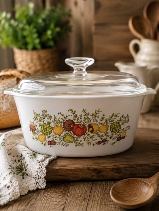 Corningware Other - Vintage Corning Ware 3 Qt Spice of Life Casserole Dish with Glass Lid A-3-B USA